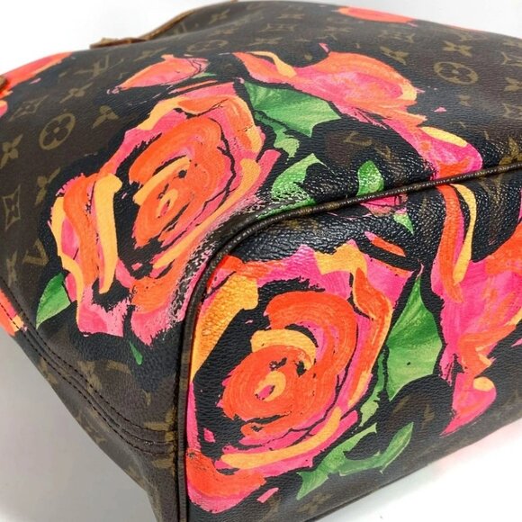 LOUIS VUITTON M48613 Monogram Rose Neverfull MM Shoulder Bag Tote Bag pink/Brown - Picture 3 of 13